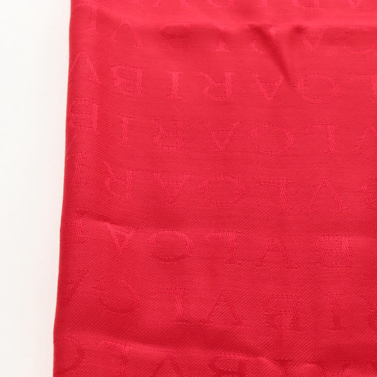 BVLGARI Stole Silk Red Auth 213083M