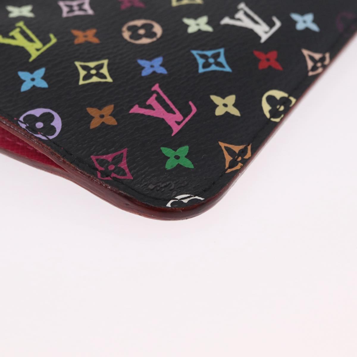 LOUIS VUITTON Monogram Multicolor Pochette Cles NM Black M60279 LV Auth 213132V