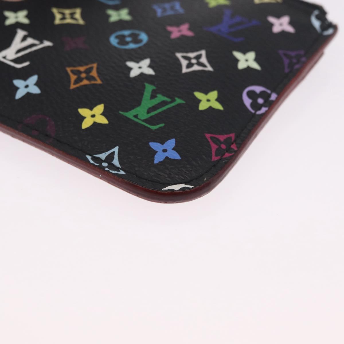LOUIS VUITTON Monogram Multicolor Pochette Cles NM Black M60279 LV Auth 213132V