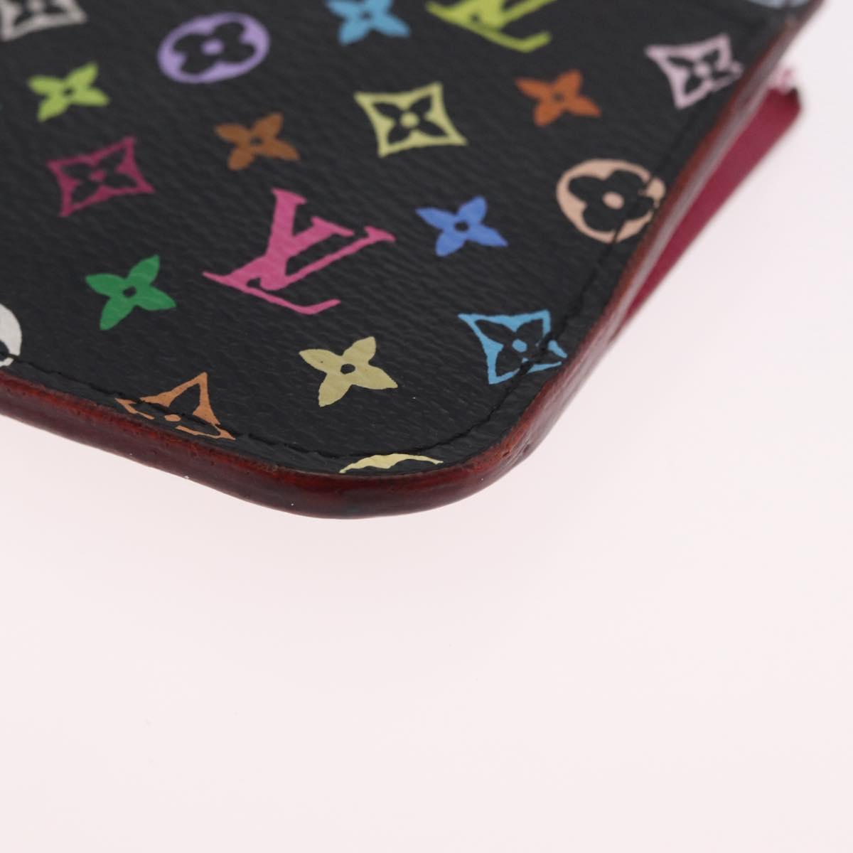 LOUIS VUITTON Monogram Multicolor Pochette Cles NM Black M60279 LV Auth 213132V
