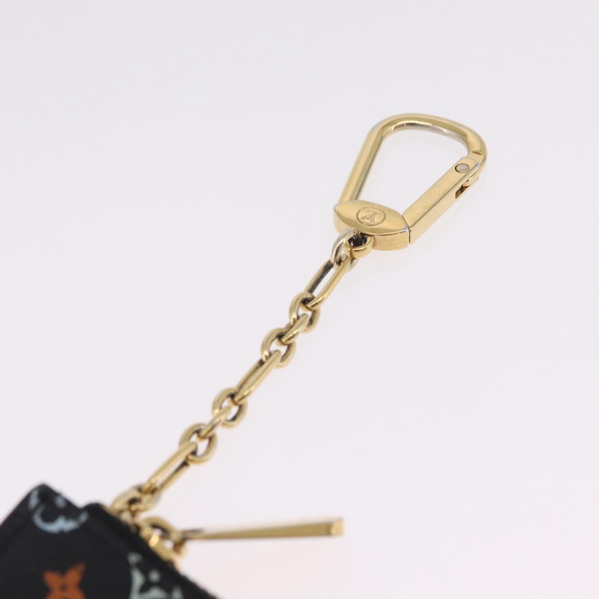 LOUIS VUITTON Monogram Multicolor Pochette Cles NM Black M60279 LV Auth 213132V