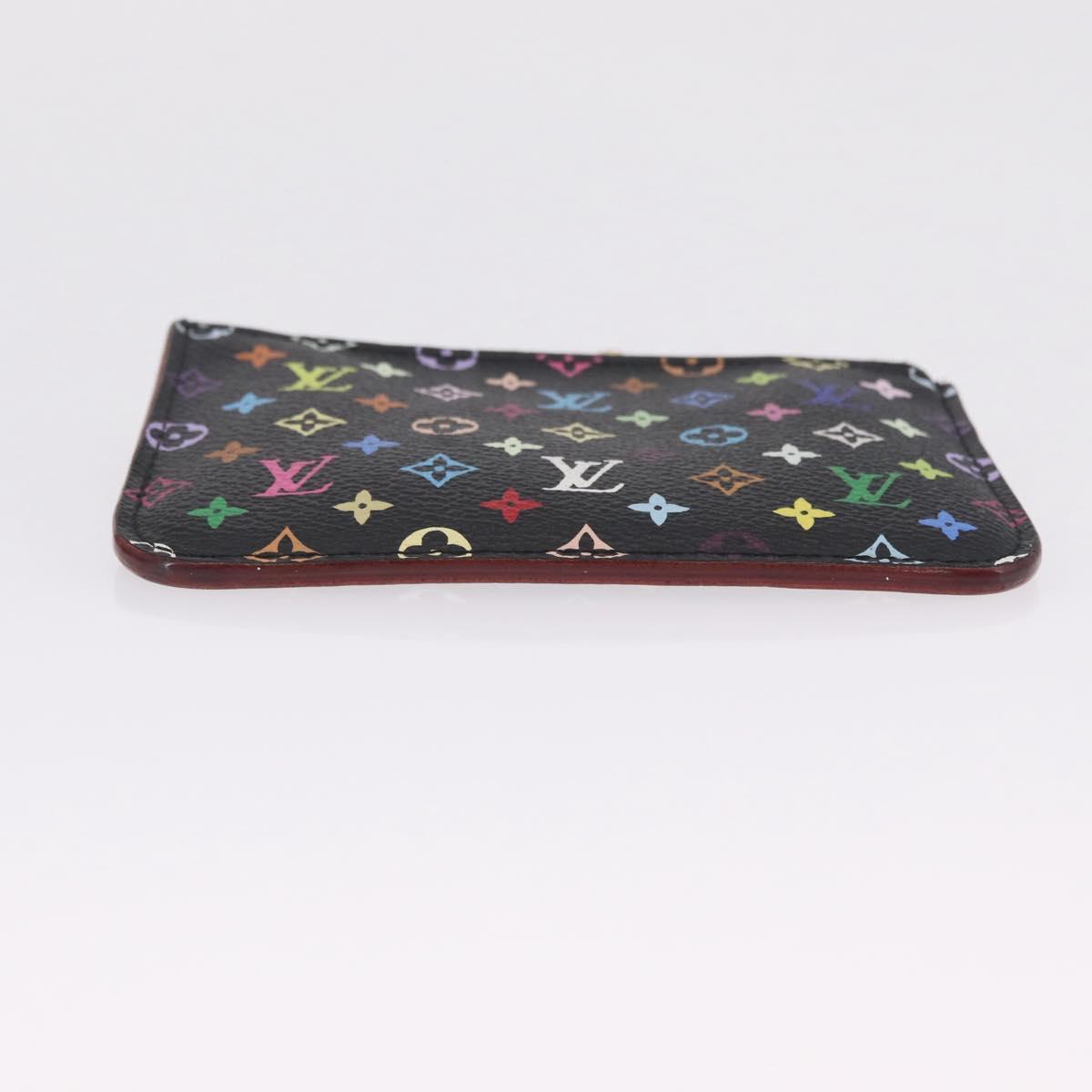 LOUIS VUITTON Monogram Multicolor Pochette Cles NM Black M60279 LV Auth 213132V