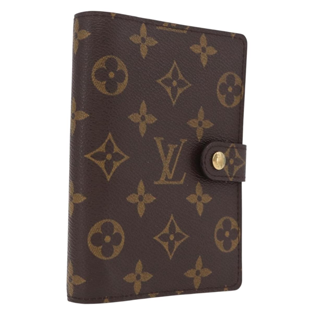 LOUIS VUITTON Monogram Agenda PM Day Planner Cover R20005 LV Auth 213134M