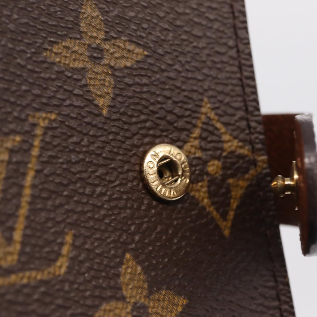 LOUIS VUITTON Monogram Agenda PM Day Planner Cover R20005 LV Auth 213134M