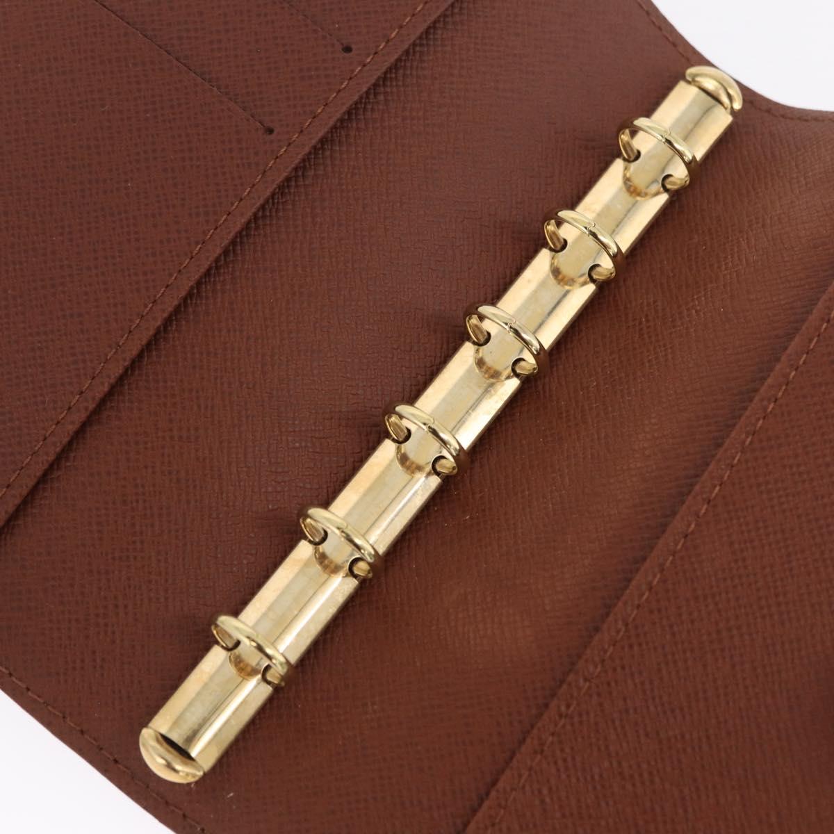 LOUIS VUITTON Monogram Agenda PM Day Planner Cover R20005 LV Auth 213134M