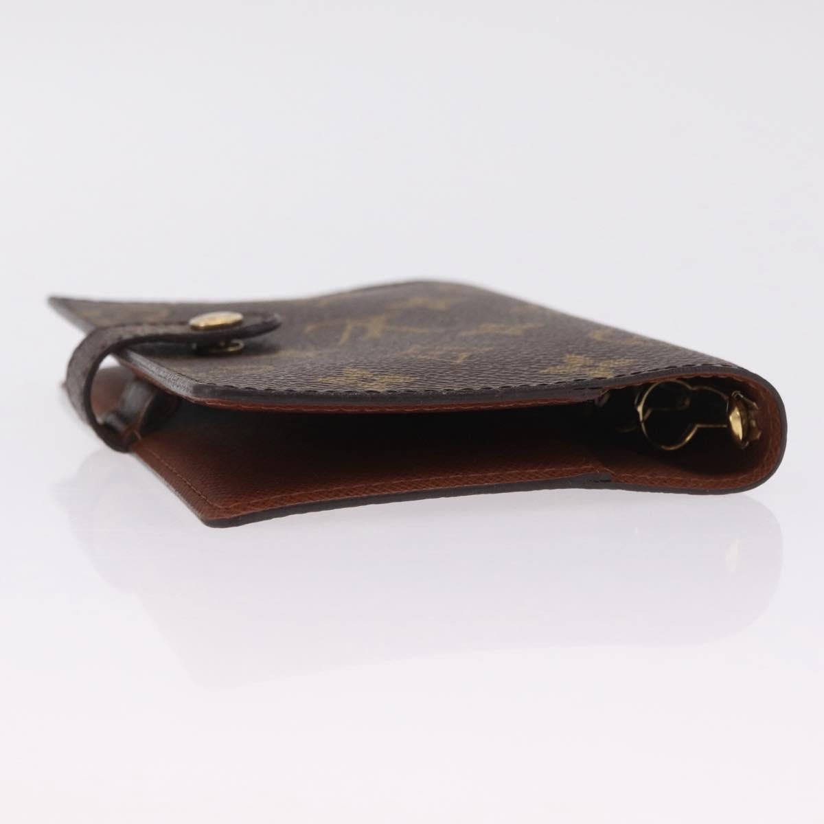 LOUIS VUITTON Monogram Agenda PM Day Planner Cover R20005 LV Auth 213134M