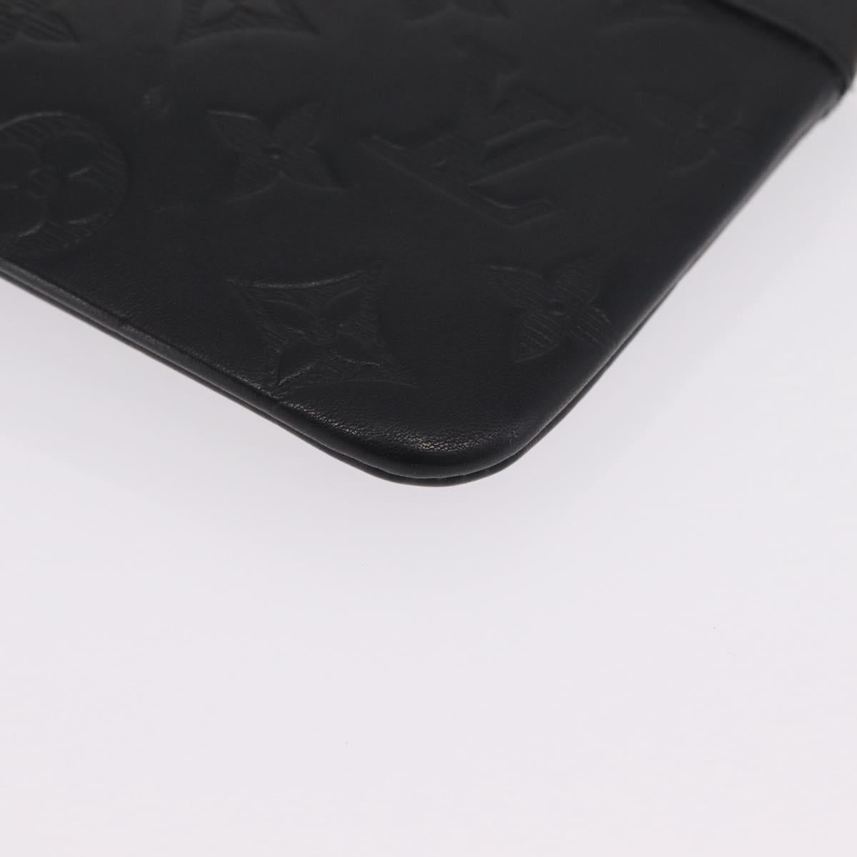 LOUIS VUITTON Monogram Shadow Pochette Discovery PM Black M44335 LV Auth 213135A