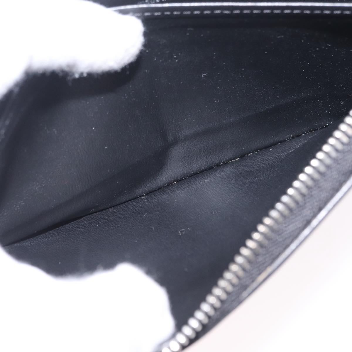 LOUIS VUITTON Monogram Mahina Zippy Long Wallet Black M61867 LV Auth 213136M