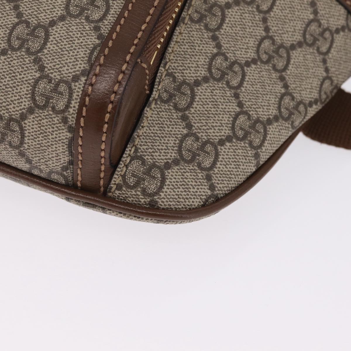 GUCCI GG Supreme Bum Bag Shoulder Bag PVC Beige Gold 733240 Auth 213138SAM