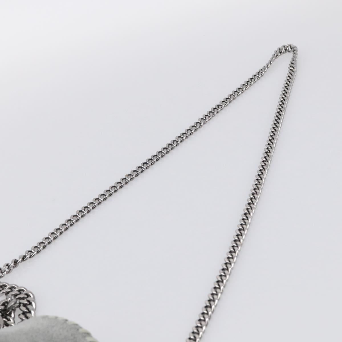Stella McCartney Chain Falabella Bag Suede 2way Gray Gold 512064 Auth 213160V