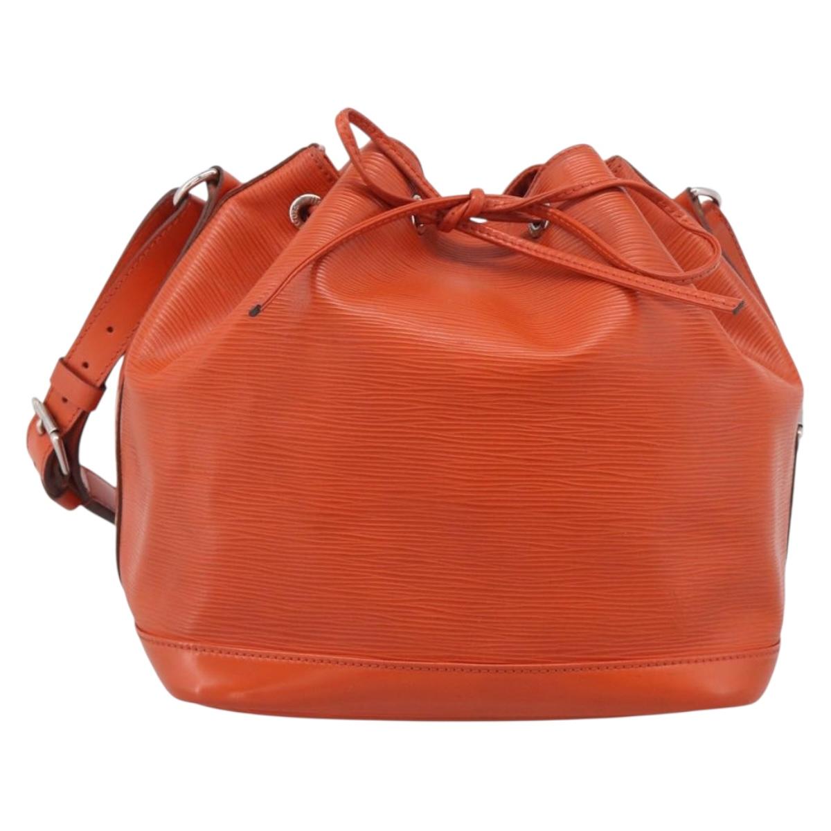 LOUIS VUITTON Epi Petit Noe Shoulder Bag Orange Pimon LV Auth 213161A