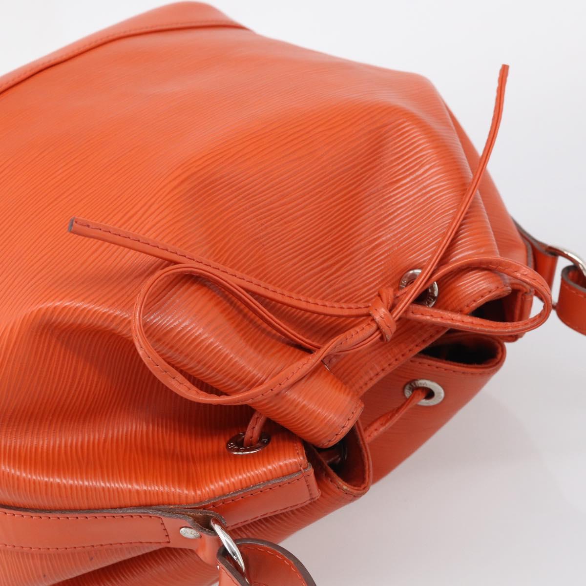 LOUIS VUITTON Epi Petit Noe Shoulder Bag Orange Pimon LV Auth 213161A