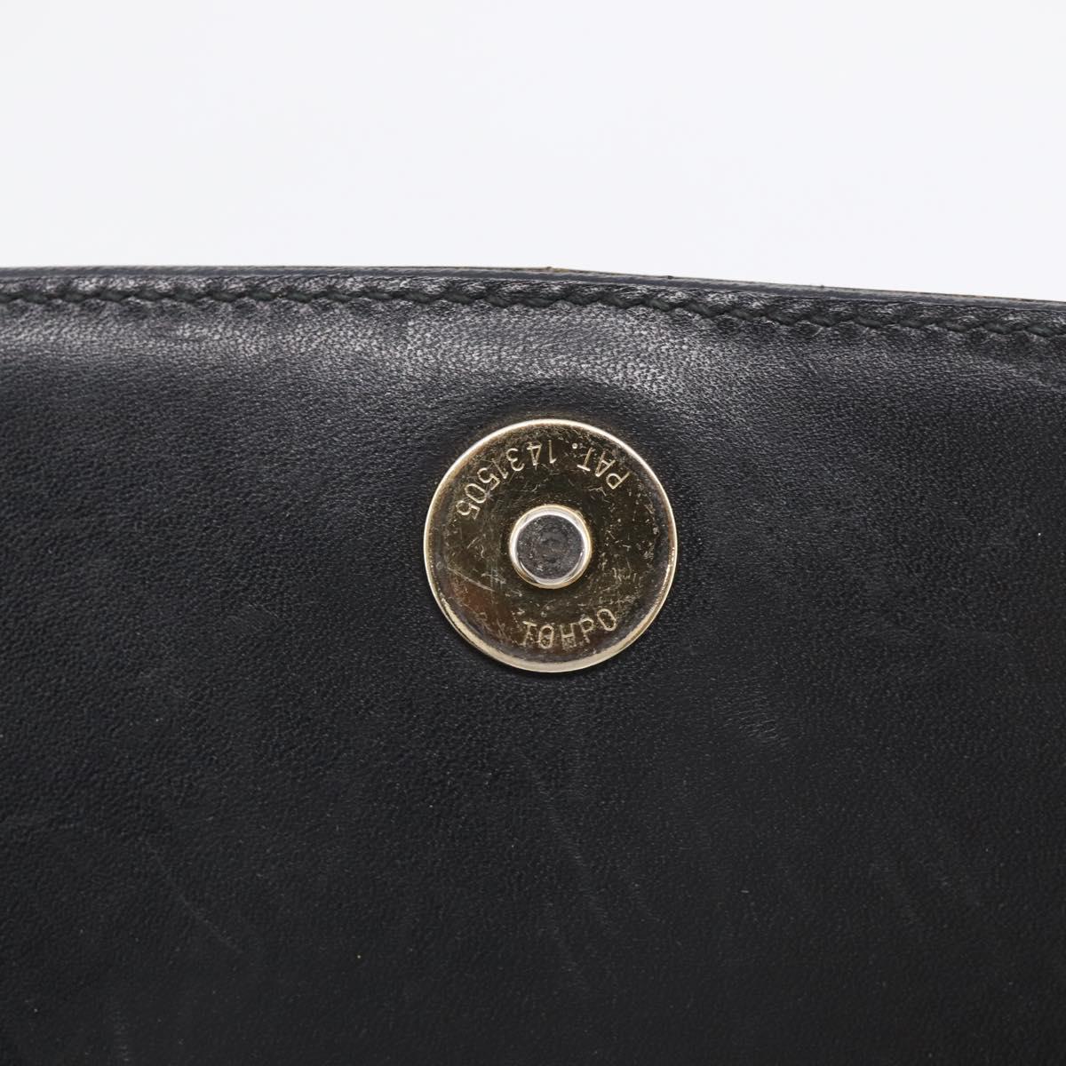 GUCCI Micro GG Supreme Web Sherry Line Bag Leather Black 001 41 4425 Auth 213166