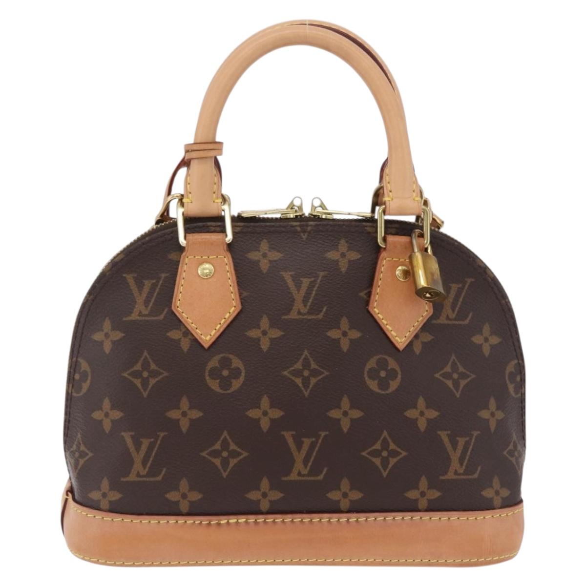 LOUIS VUITTON Monogram Alma BB Hand Bag 2way M53152 LV Auth 213191V