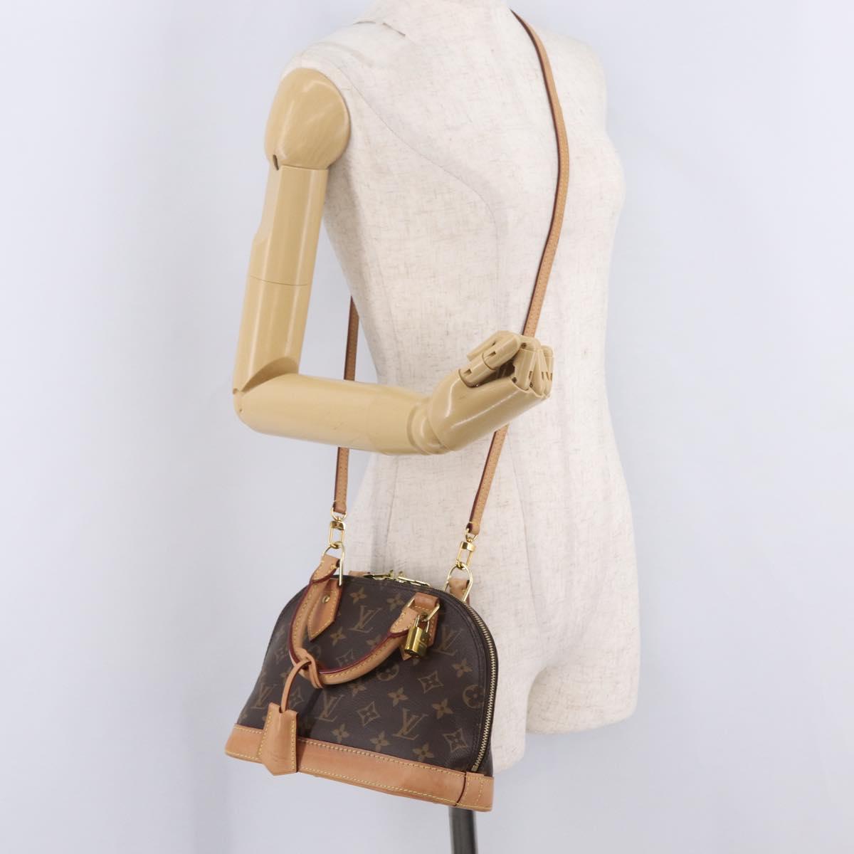 LOUIS VUITTON Monogram Alma BB Hand Bag 2way M53152 LV Auth 213191V