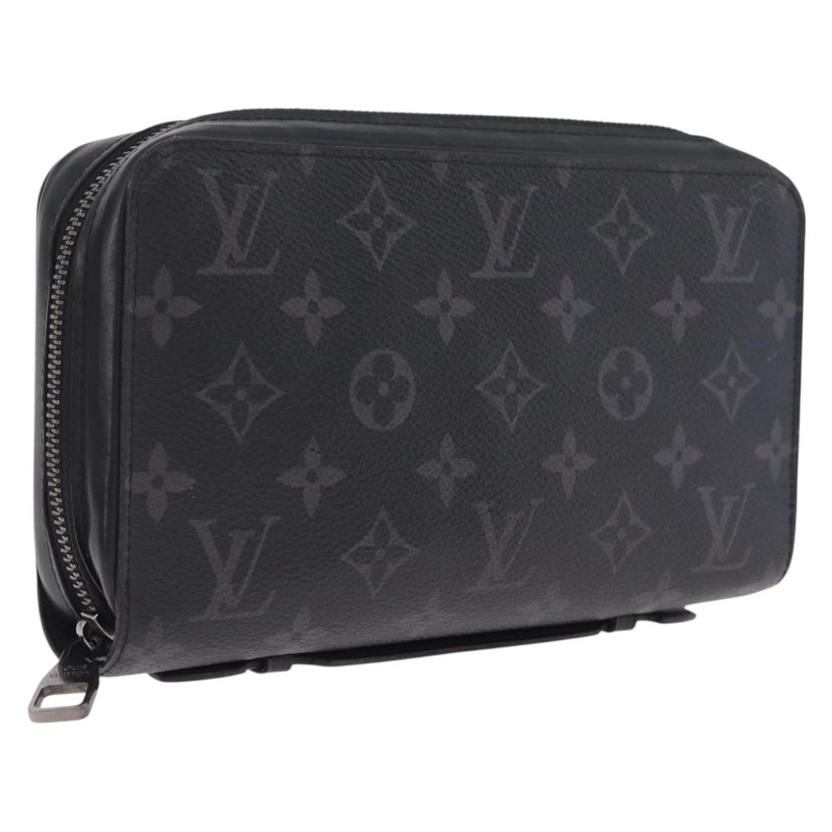 LOUIS VUITTON Monogram Eclipse Zippy XL Travel Case M61698 LV Auth 213197M