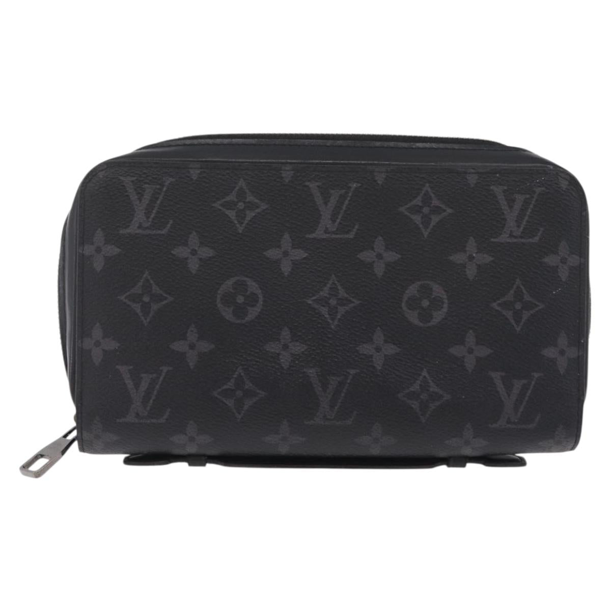 LOUIS VUITTON Monogram Eclipse Zippy XL Travel Case M61698 LV Auth 213197M