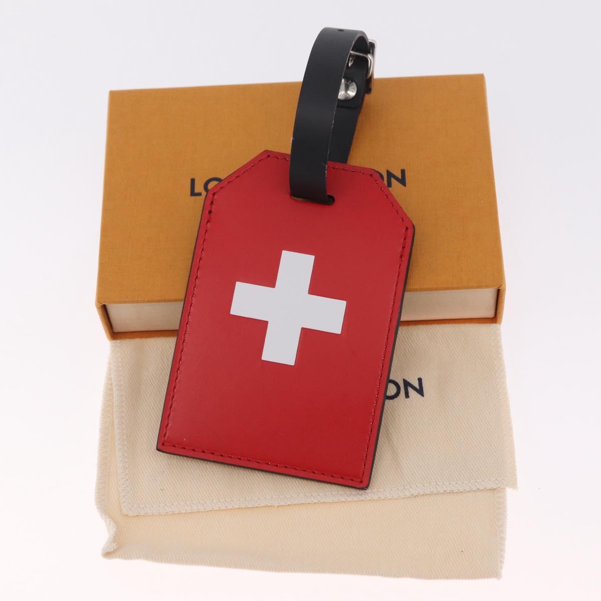 LOUIS VUITTON Epi Name Tag Switzerland World Cup Limited Edition Auth 213259M