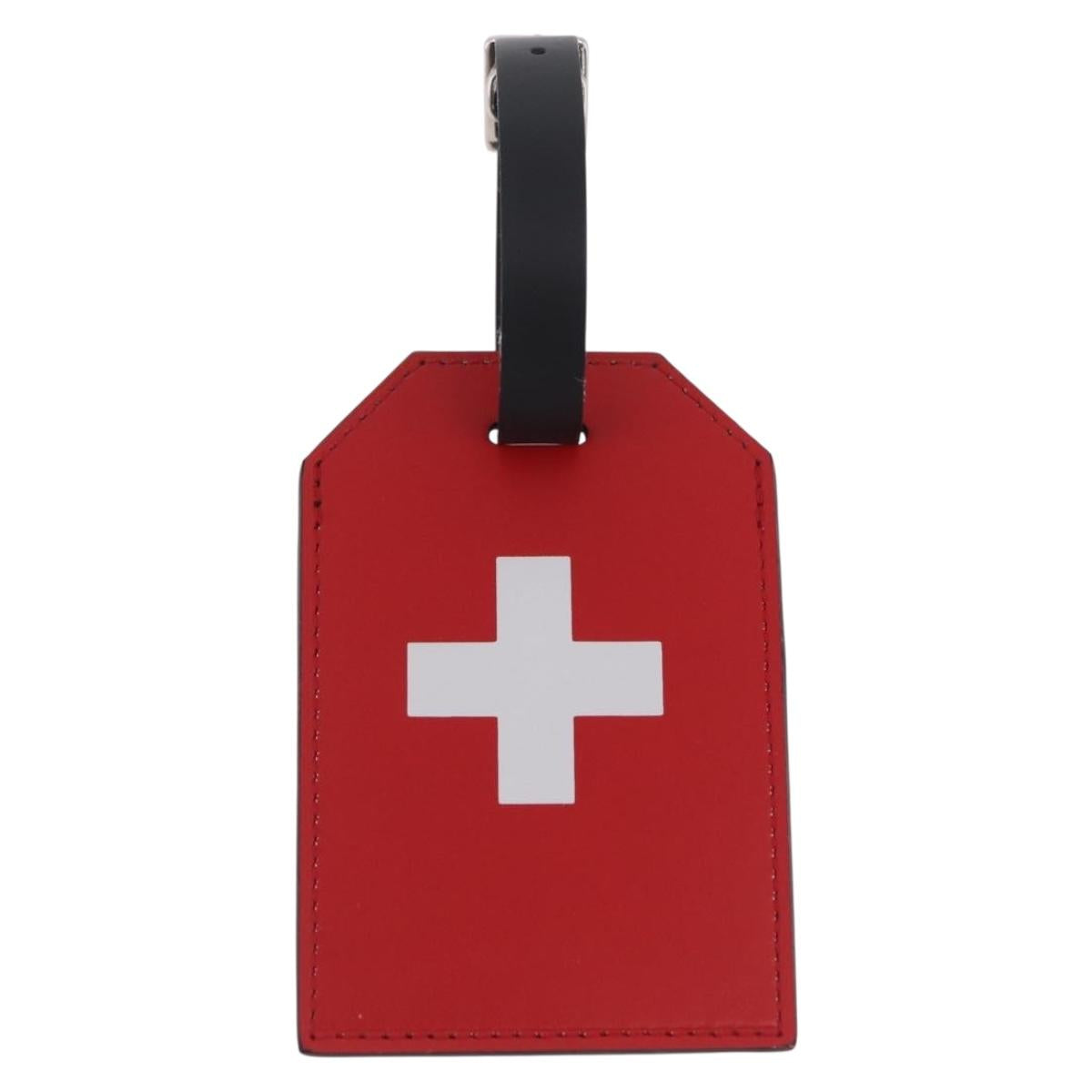 LOUIS VUITTON Epi Name Tag Switzerland World Cup Limited Edition Auth 213259M