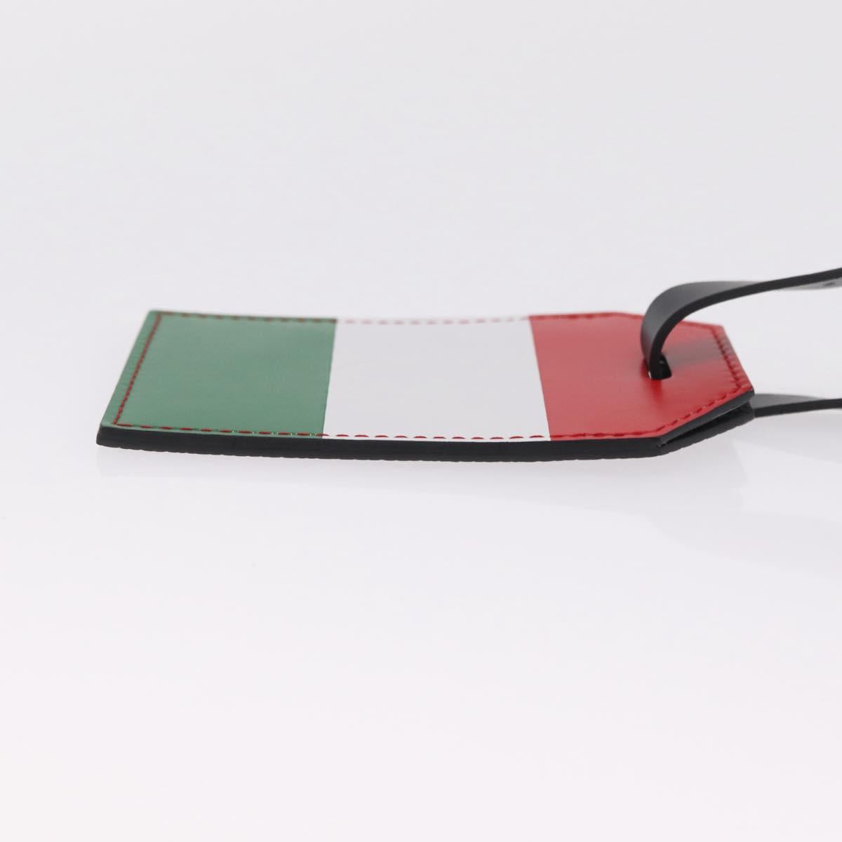 LOUIS VUITTON Epi Name Tag Italy World Cup Limited Edition Black LV Auth 213260M
