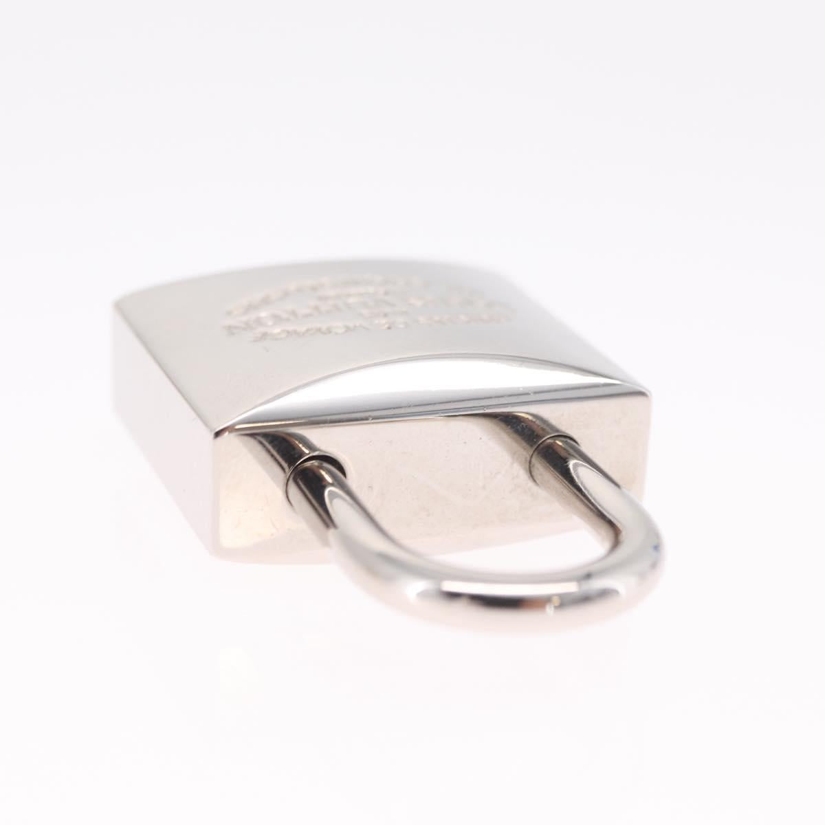 LOUIS VUITTON Padlock metal Silver LV Auth 213266V