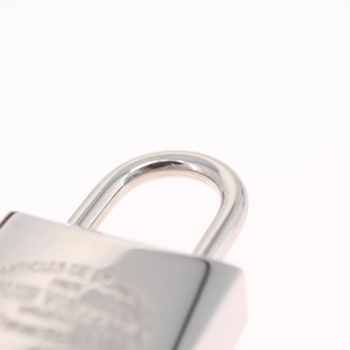 LOUIS VUITTON Padlock metal Silver LV Auth 213266V