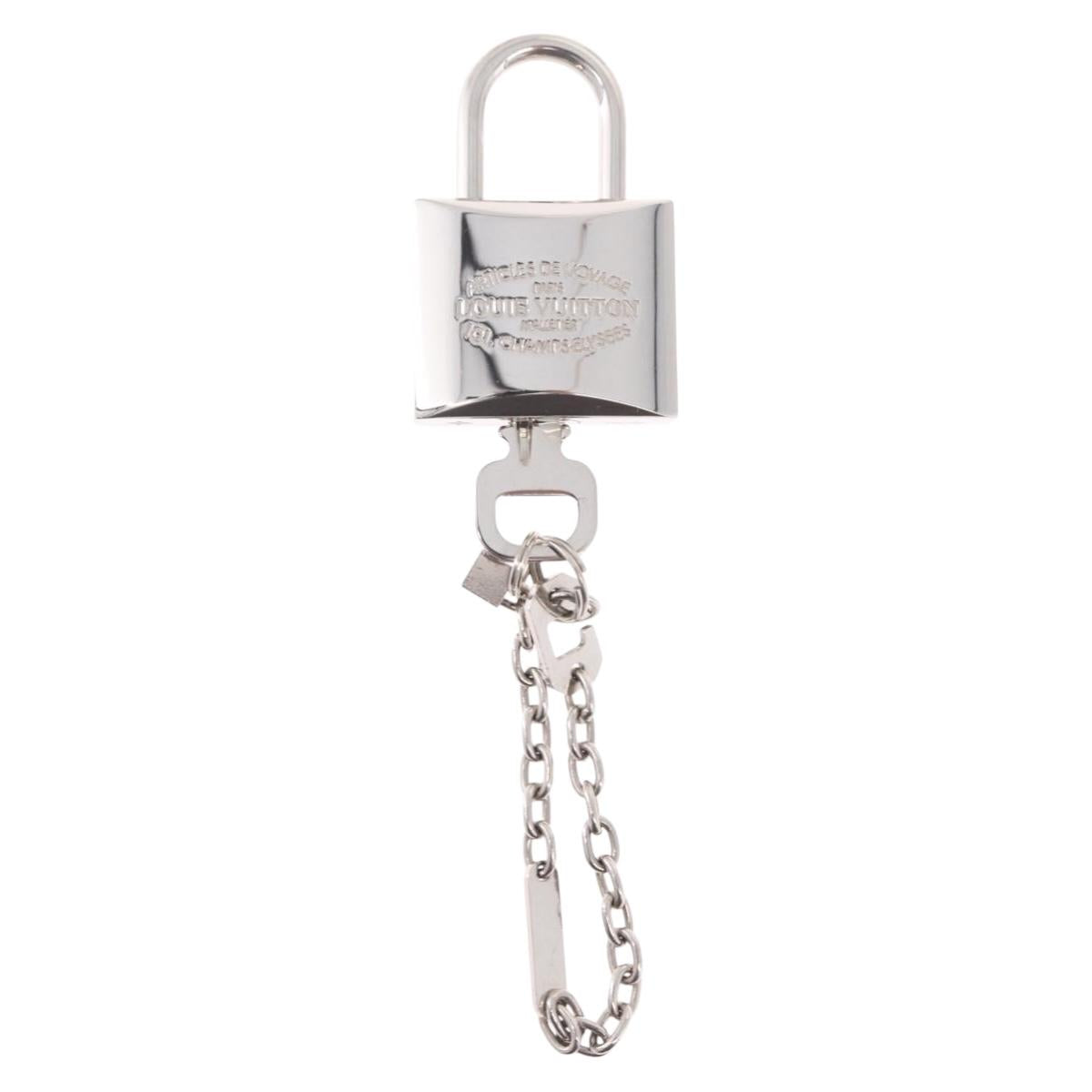 LOUIS VUITTON Padlock metal Silver LV Auth 213266V