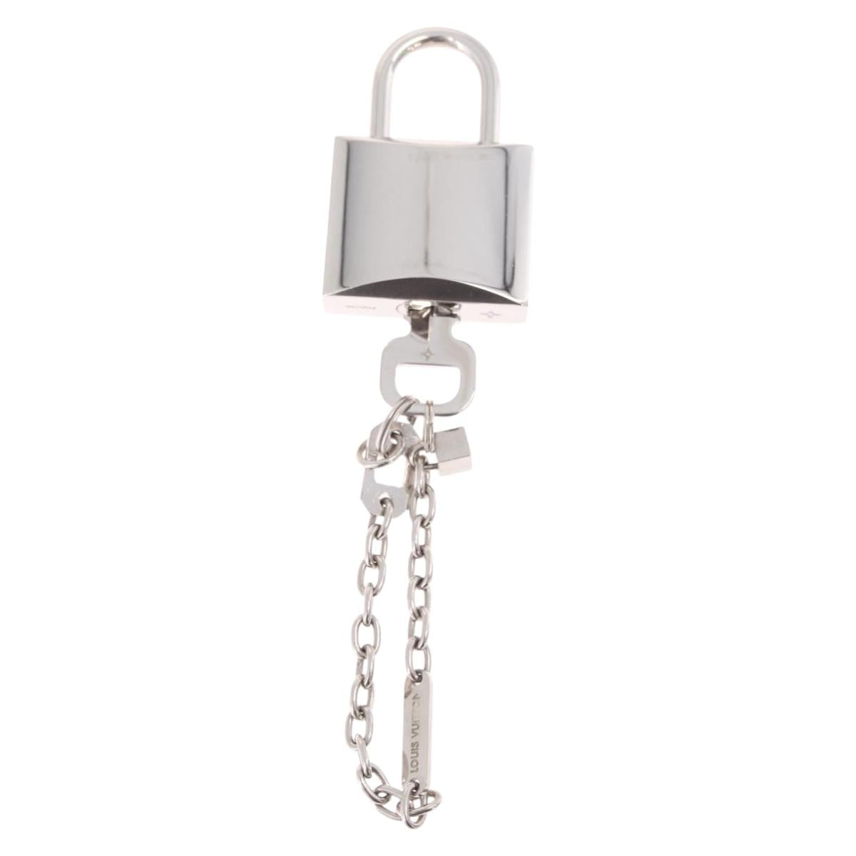 LOUIS VUITTON Padlock metal Silver LV Auth 213266V