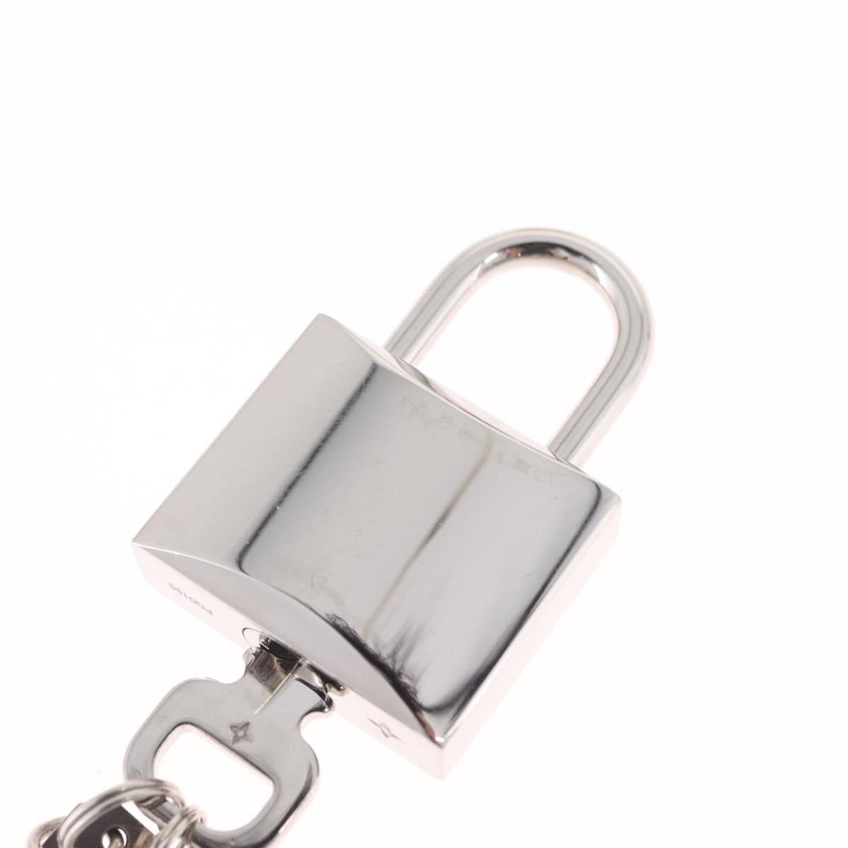 LOUIS VUITTON Padlock metal Silver LV Auth 213266V