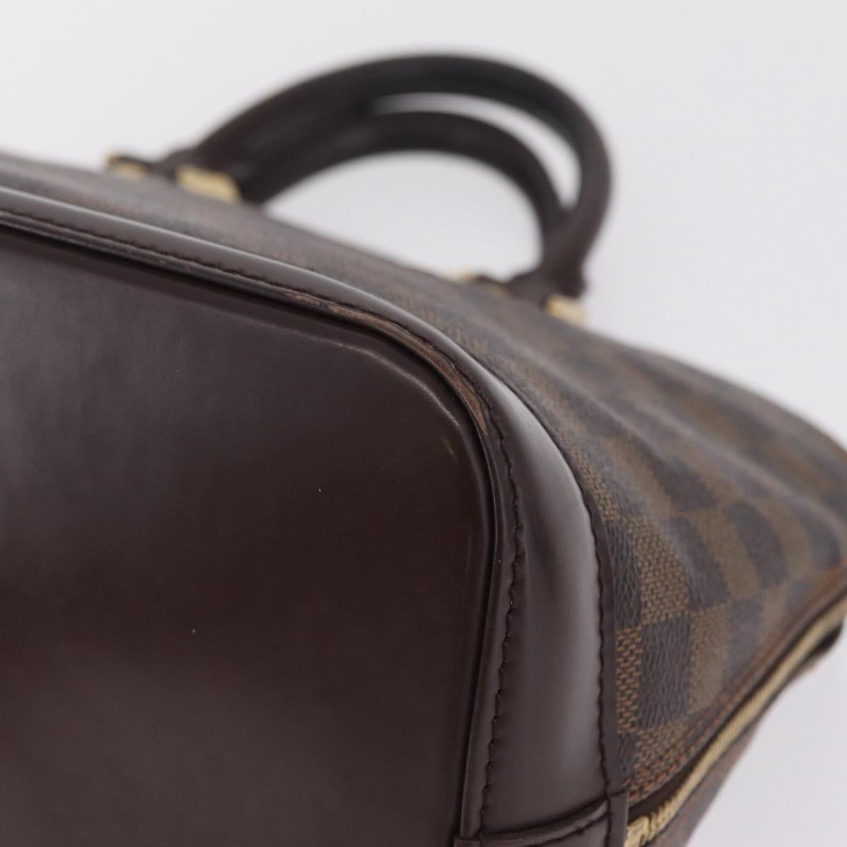 LOUIS VUITTON Damier Ebene Alma PM Hand Bag N53151 LV Auth 213267A
