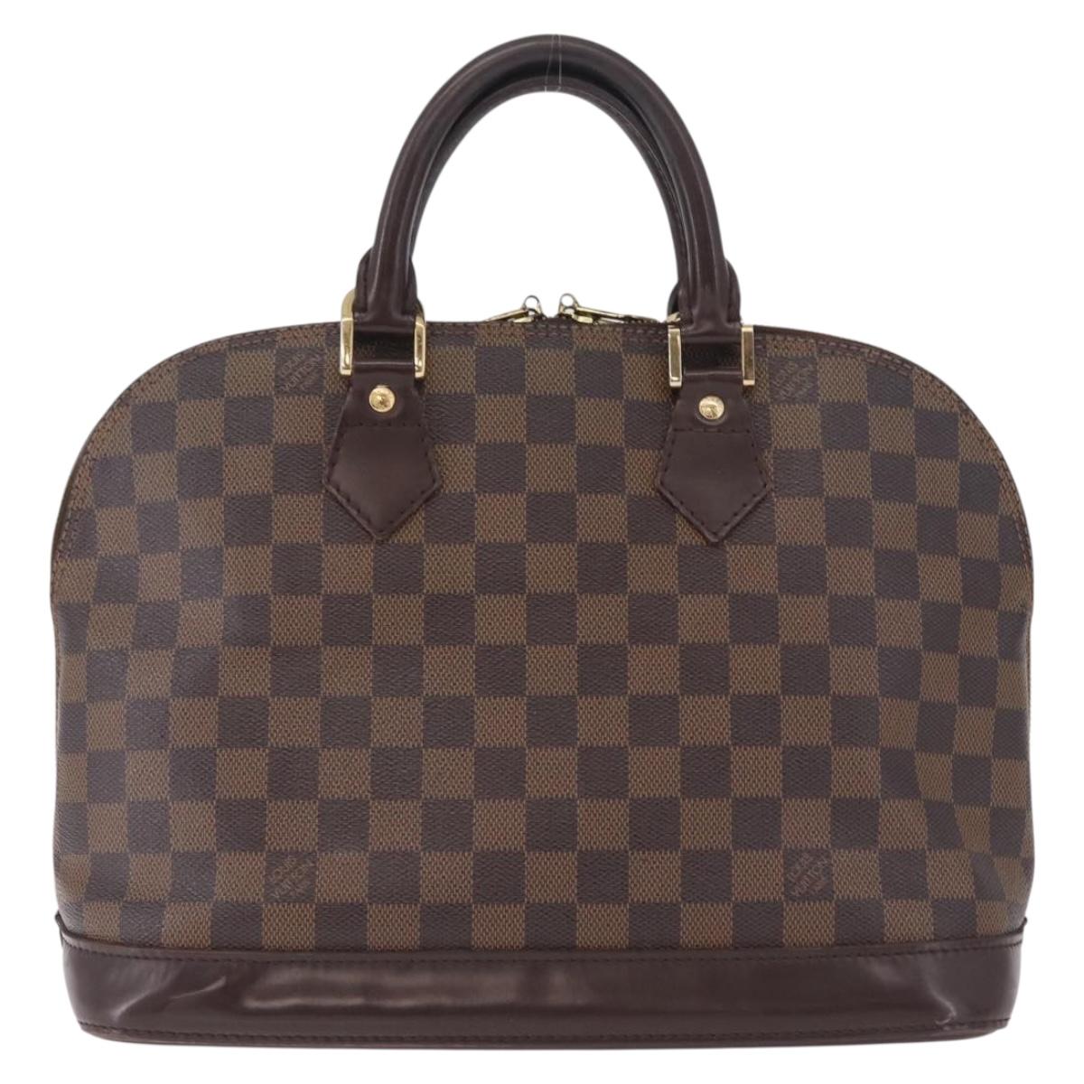 LOUIS VUITTON Damier Ebene Alma PM Hand Bag N53151 LV Auth 213267A