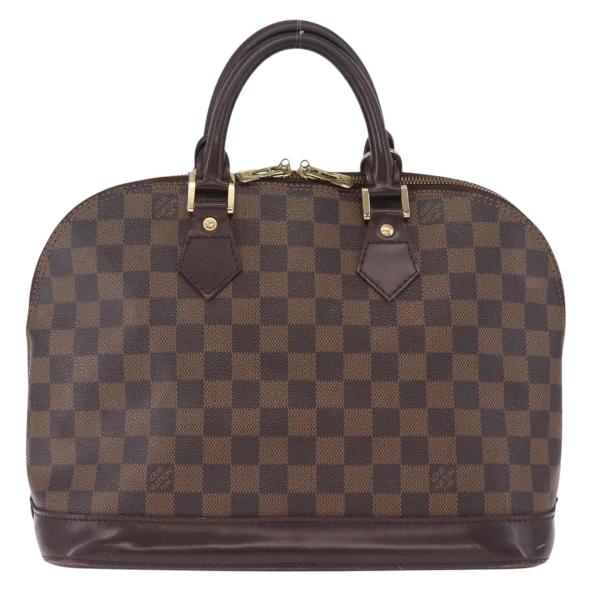 LOUIS VUITTON Damier Ebene Alma PM Hand Bag N53151 LV Auth 213267A