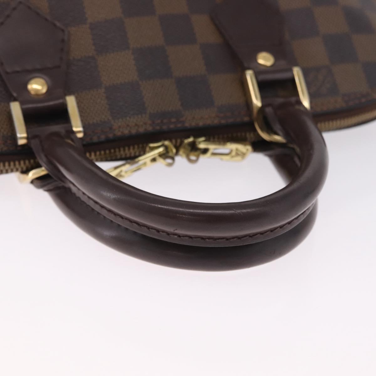 LOUIS VUITTON Damier Ebene Alma PM Hand Bag N53151 LV Auth 213267A