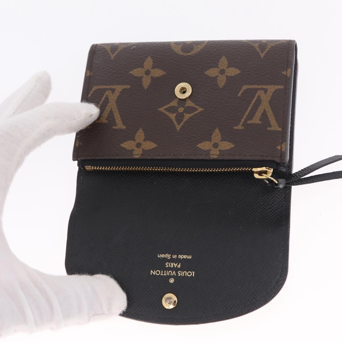 LOUIS VUITTON Monogram Reverse Porte Monnaie Rosary Purse M82333 LV Auth 213271V