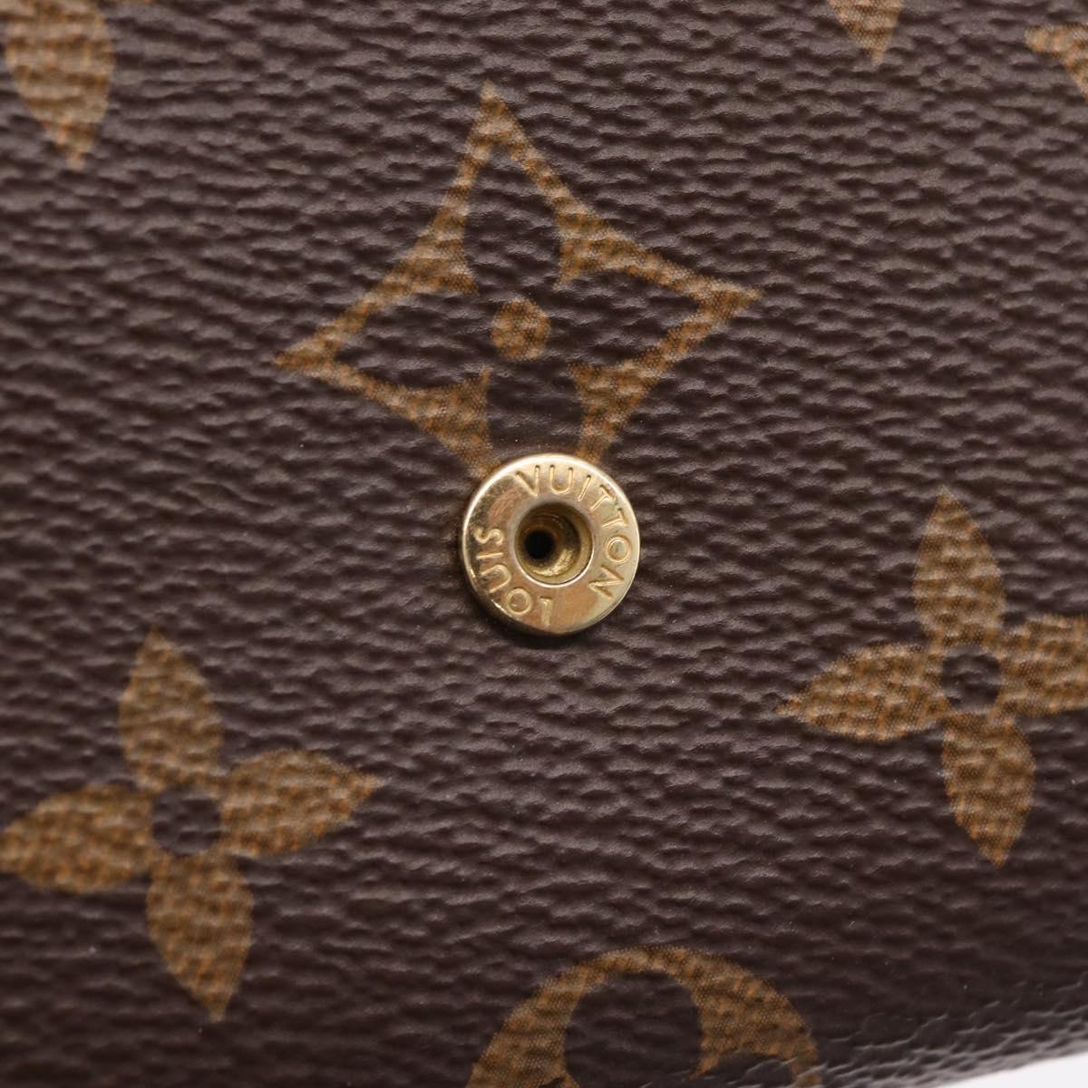 LOUIS VUITTON Monogram Reverse Porte Monnaie Rosary Purse M82333 LV Auth 213271V
