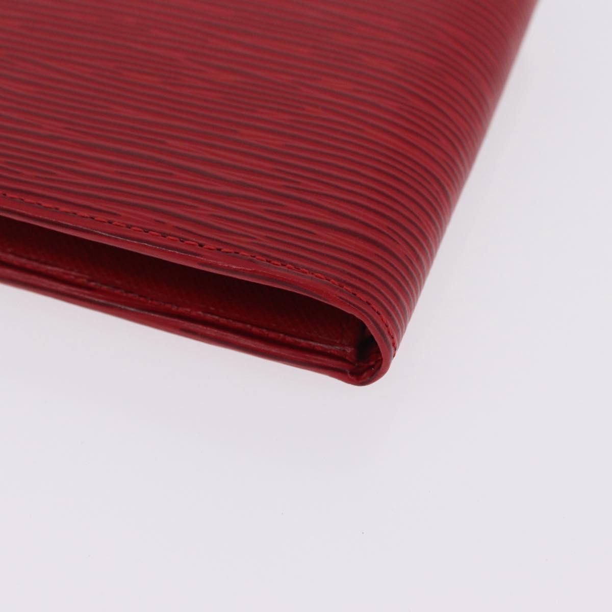 LOUIS VUITTON Epi Portefeuille Marco Bifold Wallet Red M63547 LV Auth 213275A