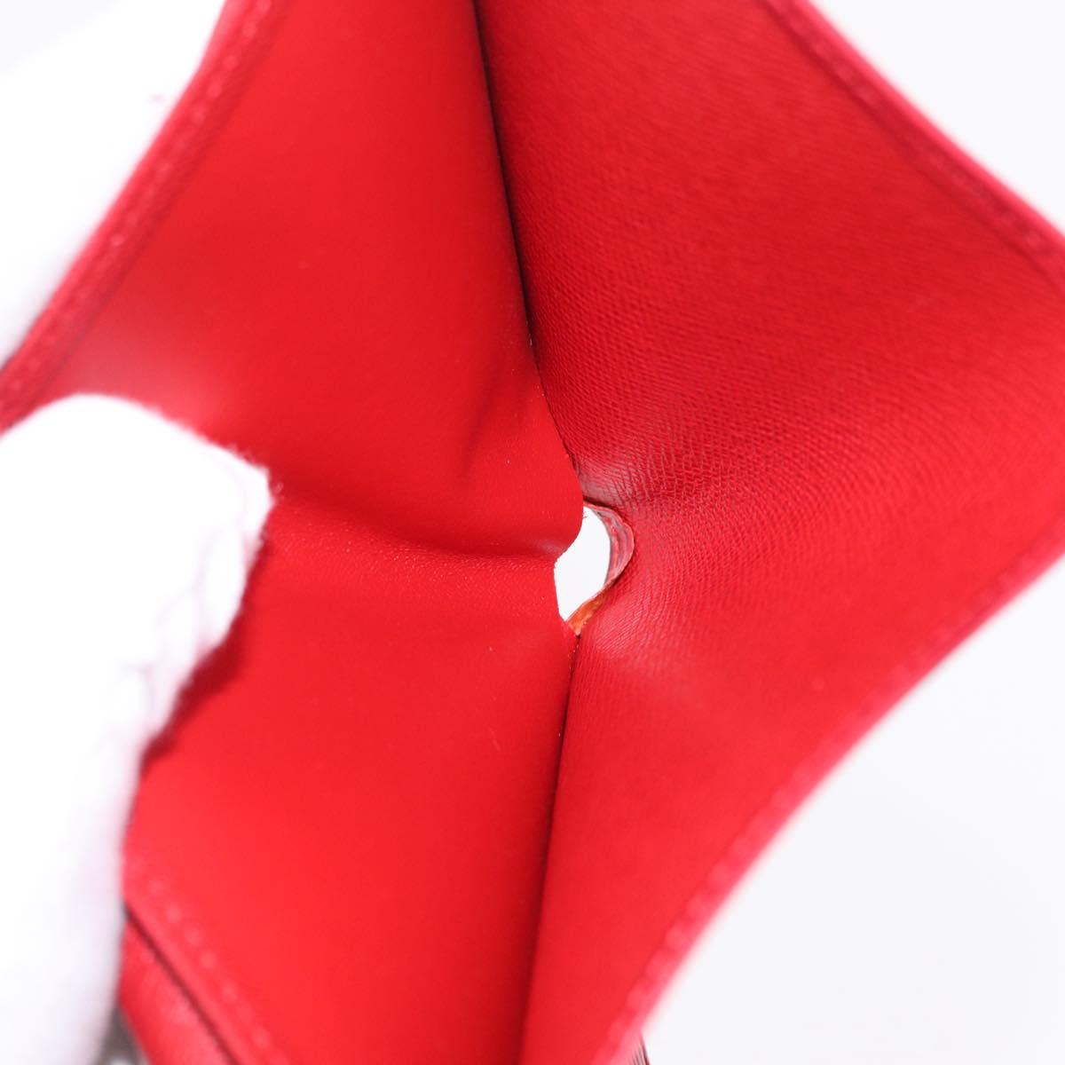 LOUIS VUITTON Epi Portefeuille Marco Bifold Wallet Red M63547 LV Auth 213275A