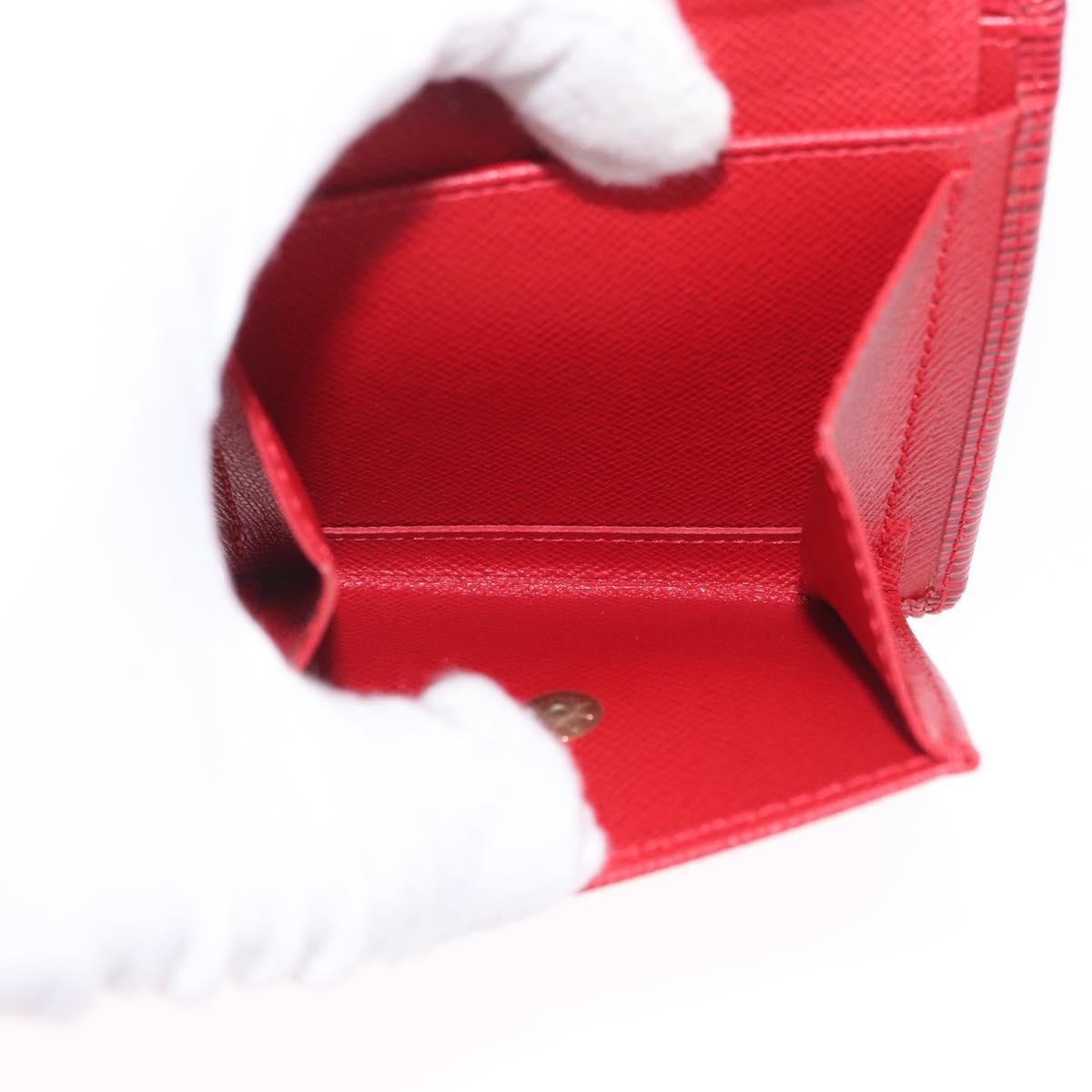 LOUIS VUITTON Epi Portefeuille Marco Bifold Wallet Red M63547 LV Auth 213275A