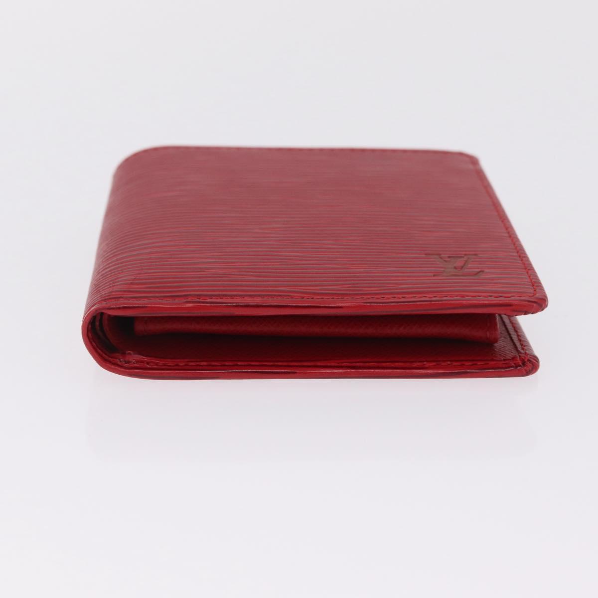 LOUIS VUITTON Epi Portefeuille Marco Bifold Wallet Red M63547 LV Auth 213275A