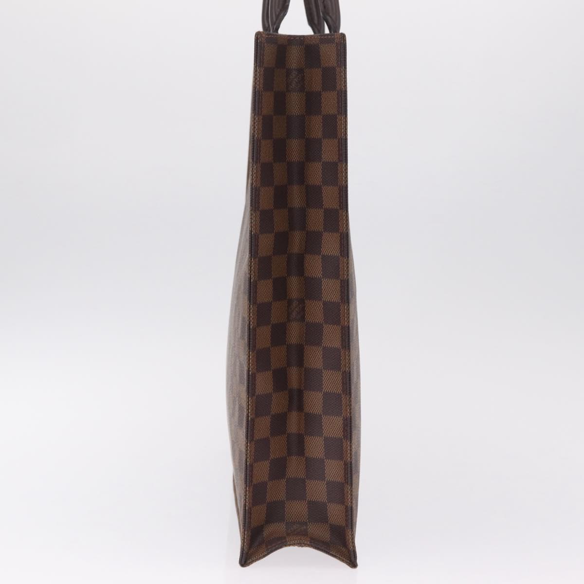 LOUIS VUITTON Damier Ebene Sac Plat Hand Bag N51140 LV Auth 213276V
