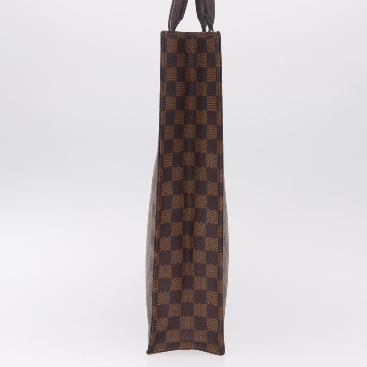 LOUIS VUITTON Damier Ebene Sac Plat Hand Bag N51140 LV Auth 213276V
