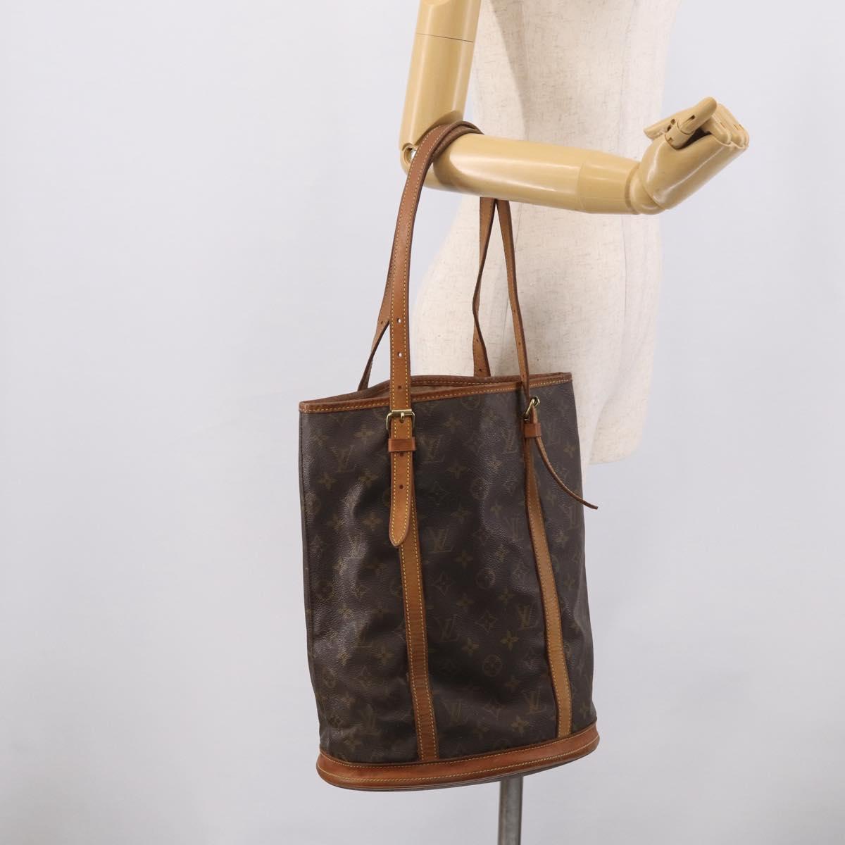 LOUIS VUITTON Monogram Bucket GM Shoulder Bag M42236 LV Auth 213277