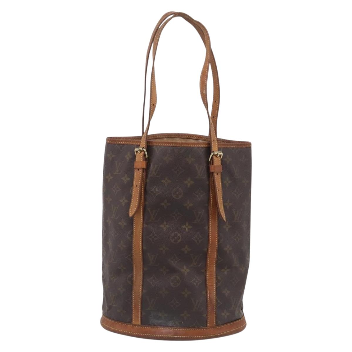 LOUIS VUITTON Monogram Bucket GM Shoulder Bag M42236 LV Auth 213277