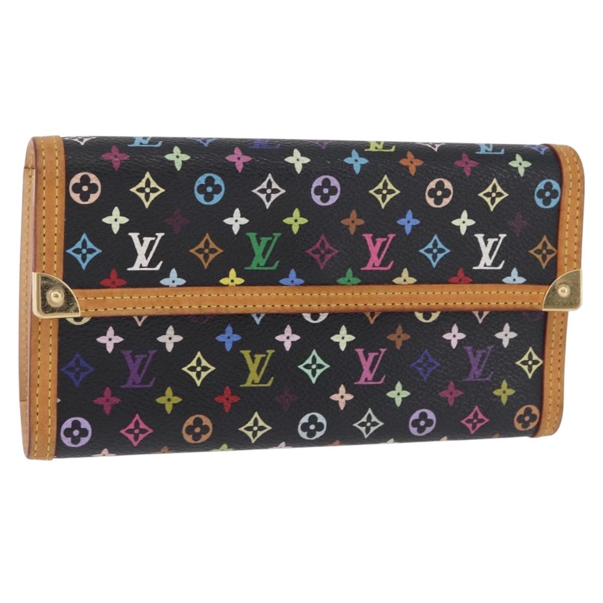 LOUIS VUITTON Multicolor Portefeuille International Wallet M92658 LV Auth 213280