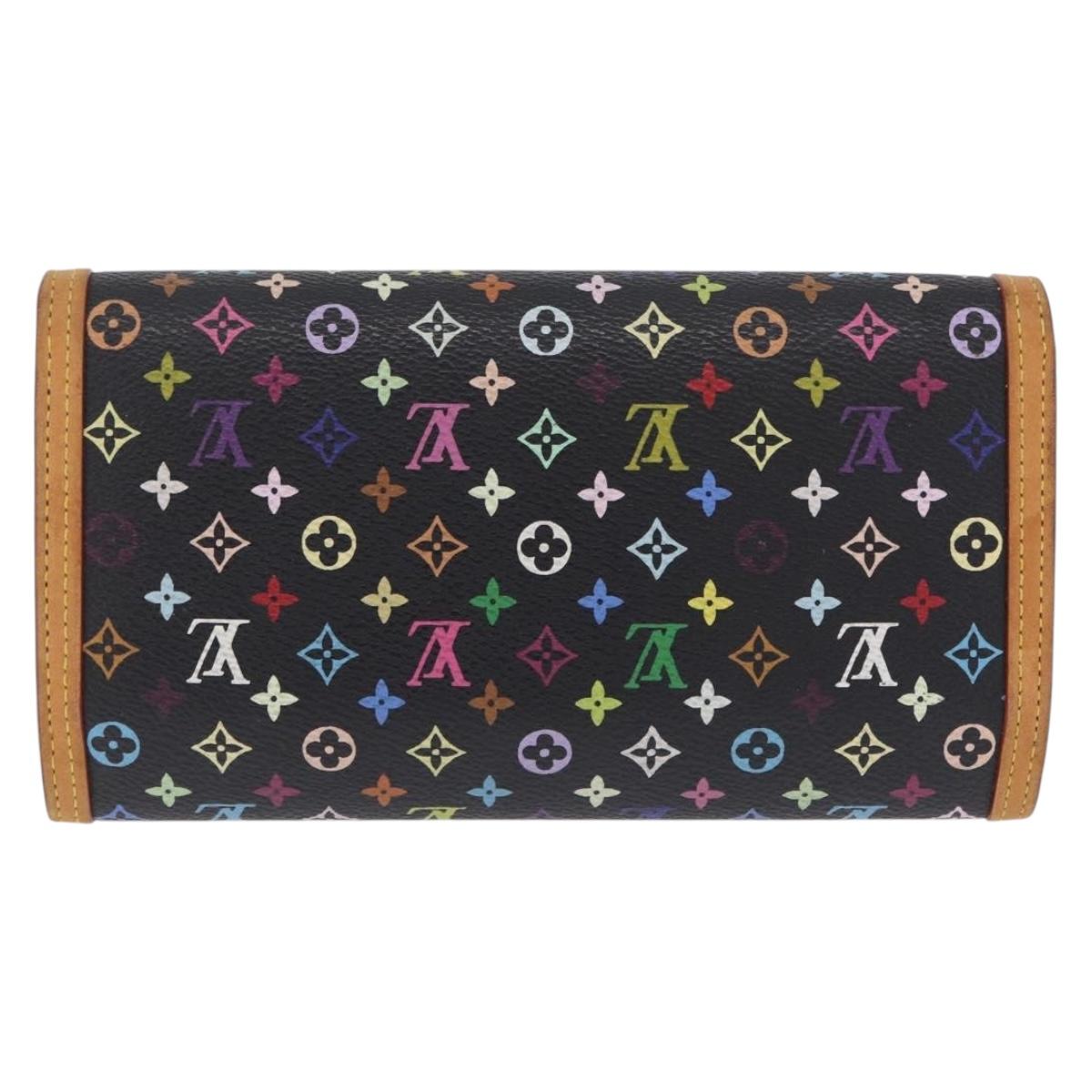 LOUIS VUITTON Multicolor Portefeuille International Wallet M92658 LV Auth 213280