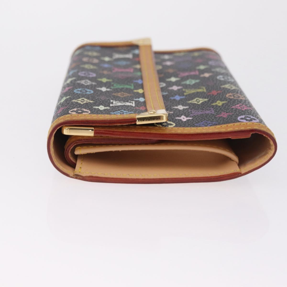 LOUIS VUITTON Multicolor Portefeuille International Wallet M92658 LV Auth 213280