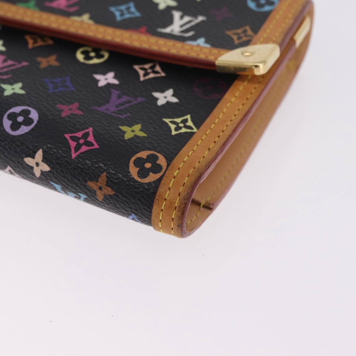 LOUIS VUITTON Multicolor Portefeuille International Wallet M92658 LV Auth 213280