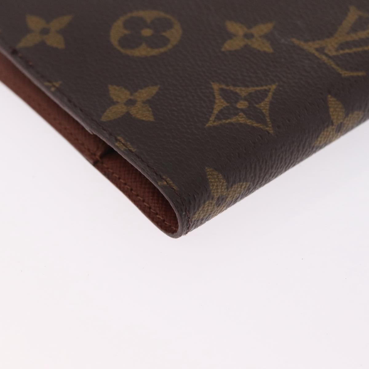 LOUIS VUITTON Monogram Agenda PM Day Planner Cover R20005 LV Auth 213281