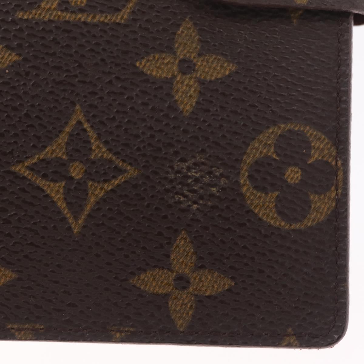LOUIS VUITTON Monogram Agenda PM Day Planner Cover R20005 LV Auth 213281