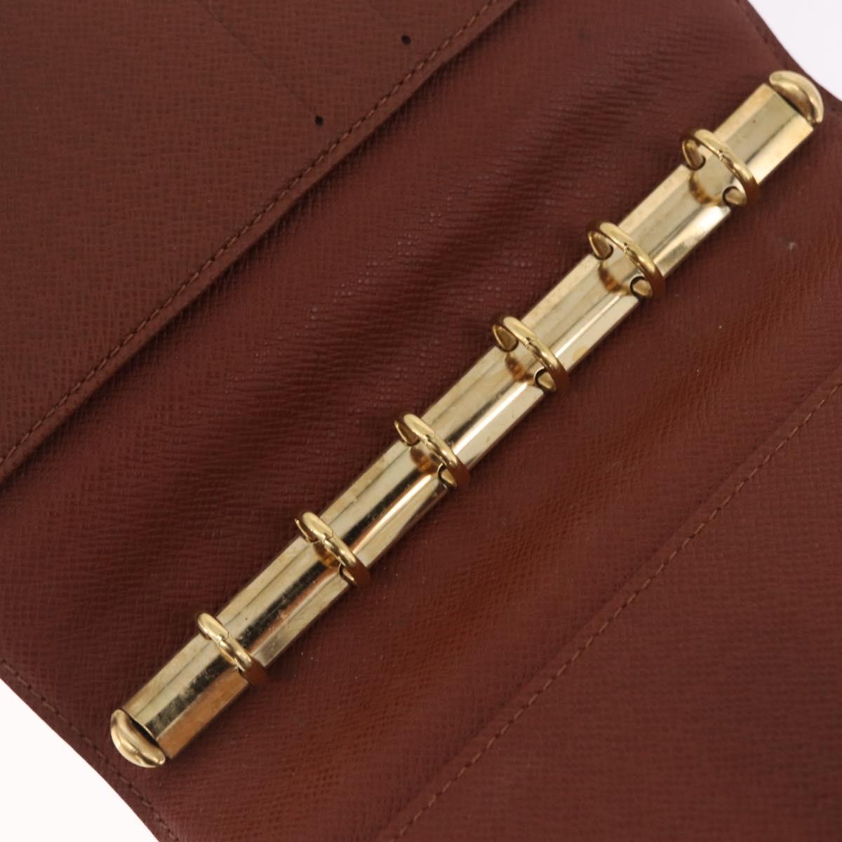 LOUIS VUITTON Monogram Agenda PM Day Planner Cover R20005 LV Auth 213281